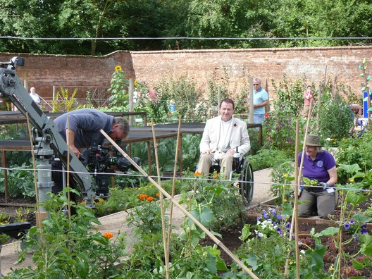 BBC Gardeners' World filming in the Walled Garden 2017