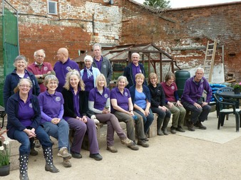 Some of or volunteers at the path opening April 2017